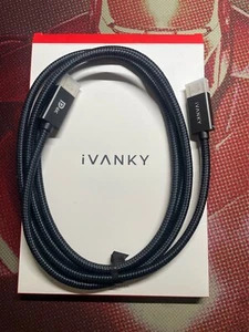 DisplayPort Cable, iVANKY 4K DP Cable 6.6ft [4K@60Hz] Braided, Gray - Picture 1 of 3