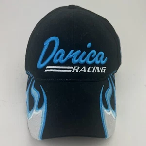 Danica Patrick Racing Flame Black Blue Strapback Hat Cap Main Gate OSFM OSFA - Picture 1 of 10