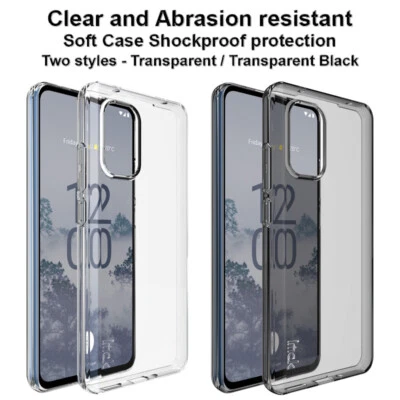 IMAK Clear Shockproof Silicone Soft TPU Slim Back Case For Nokia X30 5G 6.43" - Image 1 of 4