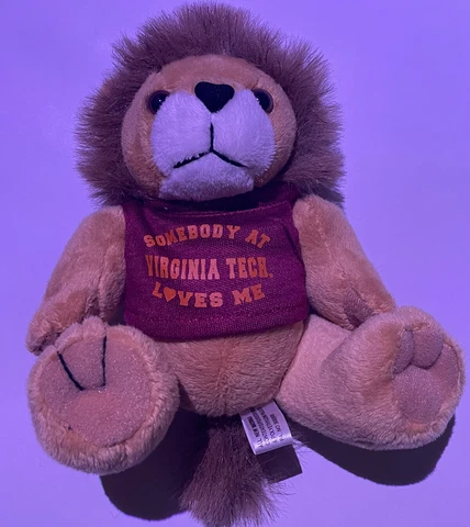 Virginia Tech Stuffed Plush Lion Soft Steven Smith Cover