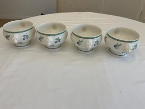 Villeroy & Boch Provence Lion Head Handled Soup Chowder Bowls Set of 4 RARE - Picture 1 of 15