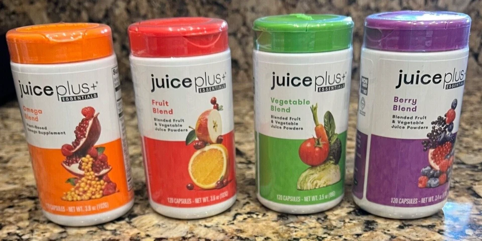 Juice Plus Vegetable Berry Fruit & Omega Blends 480 Capsules 2 Mo Supply 01/2027 - Image 1 of 1