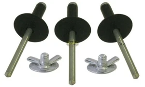 Remaches explosivos negros de cabeza mediana de mayor alcance 0,332-.500" aluminio 50 quilates - Imagen 1 de 1