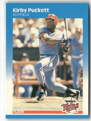 1987 FLEER #549 KIRBY PUCKETT GLOSSY MINNESOTA TWINS - Image 1 of 2