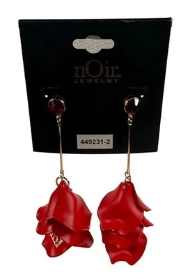 Pendientes colgantes de oro rosa nOir Jewelry  Foto 1 de 4