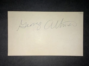 Tarjeta de 3x5 firmada 1959 Cubs: George Altman - Imagen 1 de 1