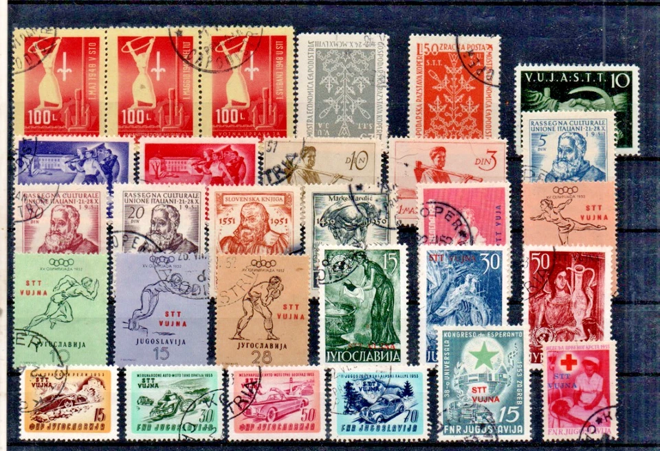 TRIESTE ZONE B 1948/1954-LOT OF USED STAMPS-FREE SHIPPING - Image 1 of 1