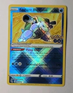 Blastoise 017/078 Pokémon GO Holo y 018/078 Radiant Holo Pack Fresco - Imagen 1 de 4