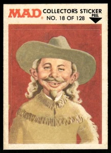 1983 MAD Magazine Collectors Sticker Fleer Alfred E Neuman VTG #18 - Picture 1 of 2