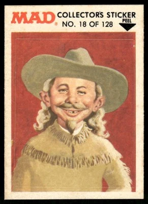 1983 MAD Magazine Collectors Sticker Fleer Alfred E Neuman VTG #18 - Image 1 of 2