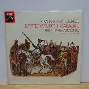 ASD 3118 R STRAUSS Don Quixote BERLIN PO KARAJAN ROSTROPOVICH HMV STEREO LP EX+ - Foto 1 di 4