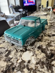 Ford Proline Racing Pre-Cut Plastic Ford Fusion Aqua Body Short Course Car Shell - Picture 1 of 11