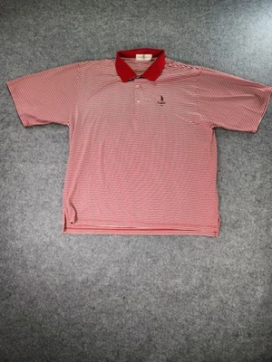 Fairway & Greene Polo Shirt Mens 2XL Red Striped Muirfield 1744 Golf Club - Image 1 of 4
