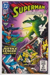 SUPERMAN #74 | Vol. 2 | Variante terza stampa | Doomsday | HTF | 1992 | NM - Foto 1 di 2