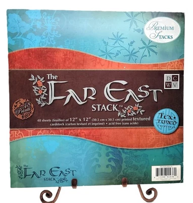 Retire Rare DCWV Far East Stack 48 Sheets 12 x 12 Cardstock Paper Pad - Image 1 of 2