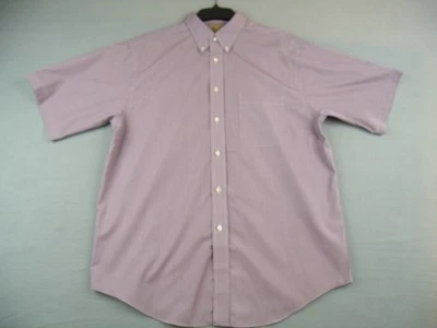 Roundtree & Yorke Gold Label Shirt Mens Large Plaid Button Down Non-Iron Dress - Image 1 of 4