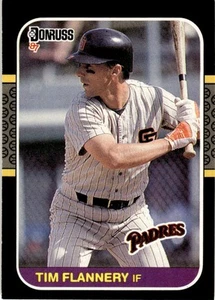 1987 Donruss Tim Flannery San Diego Padres #287 - Picture 1 of 2