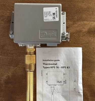 Danfoss Termostato Auto Reset KPS79 KPS 79 060L416366 Sensore Rigido 122-212°F - Immagine 1 di 4