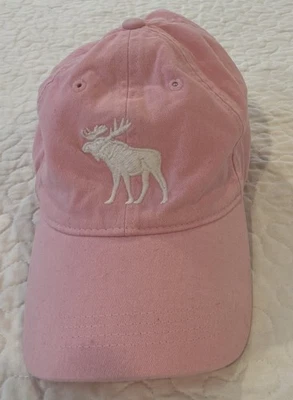 Abercrombie & Fitch Pink Moose Logo Baseball Cap Hat Moose Casual Everyday Y2K - Image 1 of 4