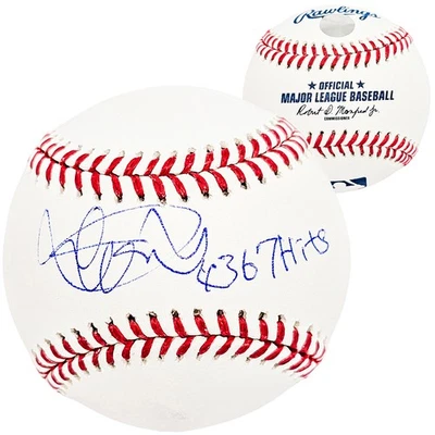 Ichiro Suzuki Firmado MLB Béisbol Seattle Mariners "4367 Hits" IS Holo Foto 1 de 4