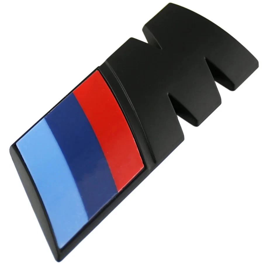 Matt Black M Sport Boot Rear Emblem Sticker Fender Badge for BMW 7.3 x 2.7cm - Image 1 of 1