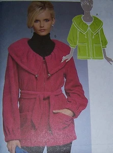 misses winter comfy fleece JACKET pattern OOP easy to make stadium length - Picture 1 of 1