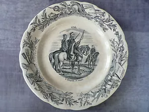 ANCIENNE ASSIETTE HB CHOISY LE ROI - THEME CORPS MILITAIRES - N° 6 SPAHIS - Bild 1 von 1