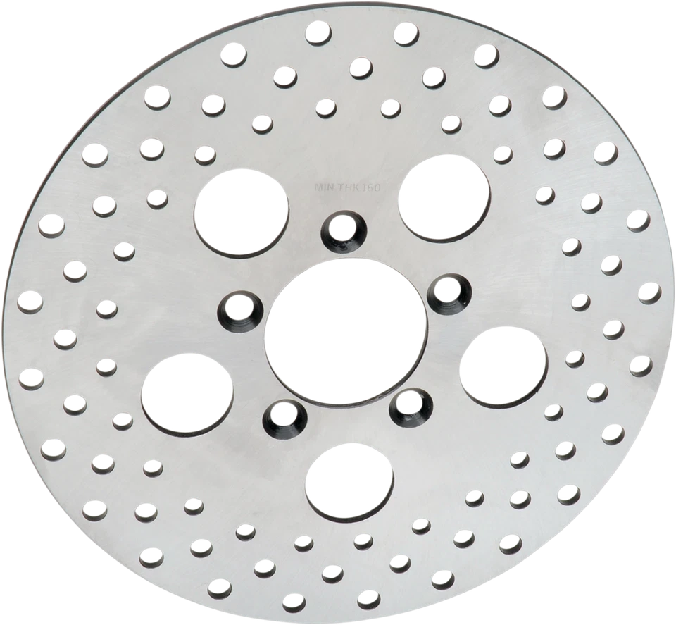 Drag Specialties 10" Front Stainless Drilled Brake Rotor Harley XL FX 1978-1983 — 第 1/1 张图片