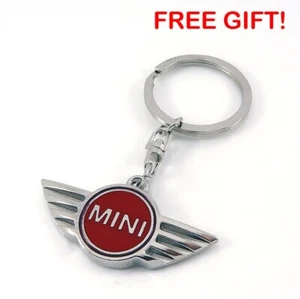 ONE PAIR (TWO PIECES) RED MINI LOGO KEYCHAIN #1046 - FREE GIFT WITH PURCHASE! - Picture 1 of 1