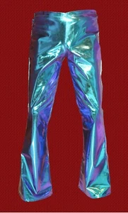 Ju/He. Dance Hose wie Glanznylon spiegel - metallic blau ca. Gr. L/XL - Bild 1 von 3