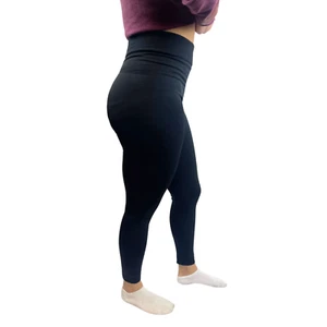 Black Fleece Lined Leggings - Picture 1 of 5