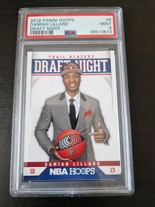 Damian Lillard 2012-13 Panini Hoops Basketball Rookie Card Graded PSA 9 NBA - Picture 1 of 2