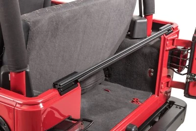 Barra de puerta trasera de repuesto MasterTop para Jeep Wrangler TJ/YJ 1987-2006 negra Foto 1 de 4