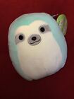 WoW Aqua Sloth Eyes Opened 7” not 8” Summer Squishmallow Plush Toy Light Green