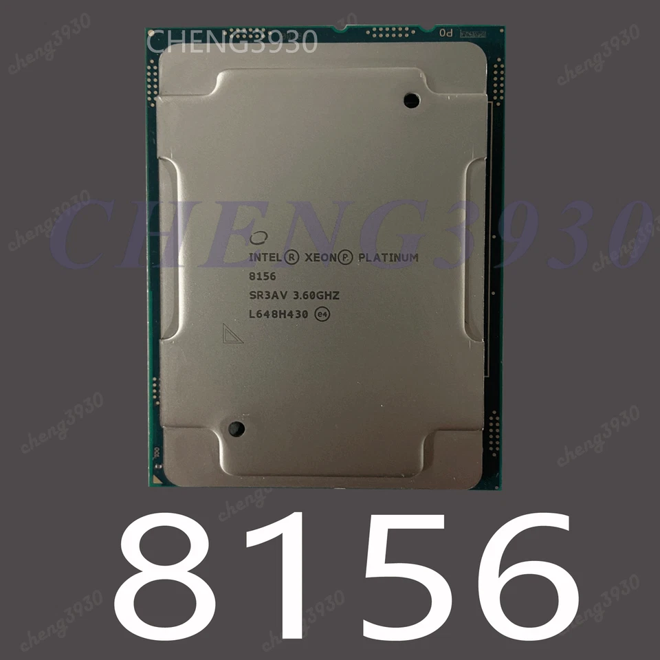 Intel Xeon Platinum 8156  4-core 3.6ghz 16.5mb 105w qmrq lga3647 CPU processor - Image 1 of 1