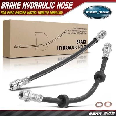 2x Manguera hidráulica de freno lateral trasero para Ford Escape Mazda Tribute Mercury Mariner Foto 1 de 4