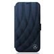 Genuine Mercedes Bow Lined Bookcase Cover for iPhone 12 Pro Max - Navy