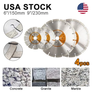 Diamond Cutting Disc Concrete Saw Blade for Granite Marble 6''/9''/14'' BGTEC - Picture 1 of 19