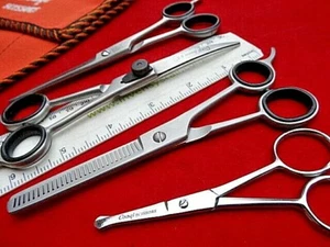 3 x 6"  PET Grooming  Scissors + DOWNWARD CURVED + THINNING dog,Cat (6.5" FULL) - Picture 1 of 20