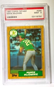 1987 Topps Tiffany Mark McGwire #365 PSA 9 Mint - 365 - Picture 1 of 2