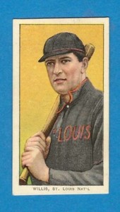 T206 Piedmont HOF Vic Willis St. Louis N.L.  w/ Bat
