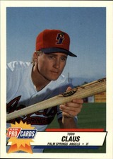 1993 Palm Springs Angels Fleer/ProCards #75 Todd Claus