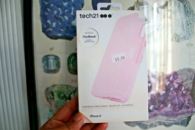 NEW Tech21 Evo Wallet Case for Apple iPhone X📲 Pink Drop Protection - Image 1 of 4