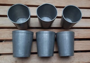 Zinnbecher Schnapsbecher Schnapsgläser, Schwer, 3 Stück *TOP* - Bild 1 von 3