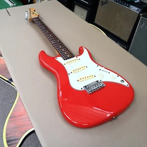 Vintage 1980s Squier Bullet 1 One Made in Korea Ferrari Red MIK Electric Guitar - Picture 1 of 24