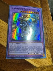 Gate Guardian of Water and Thunder MAZE-EN006 1st Edition Super Rare NM + BONUS - Picture 1 of 2