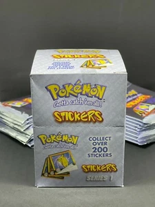 Pokemon Stickers Series 1 Vintage 1999 Original Retail Display Box 30 ct. Sealed - Bild 1 von 2