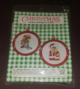 Studio 12 Crewel Weihnachten Maus Frau Claus Ornamente Snap In Rahmen NEU VERSIEGELT - Bild 1 von 2