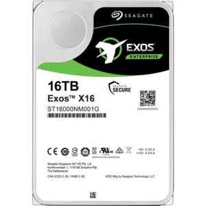 Seagate 16TB Exos X16 SATA 6Gb/s 7200RPM 3.5" Enterprise HDD — ST16000NM001G - Picture 1 of 3