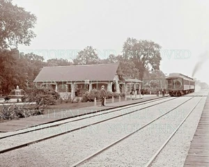 Kenilworth IL C&NW estación de tren depósito foto ELECCIÓN 5x7 o solicitud CD - Imagen 1 de 1